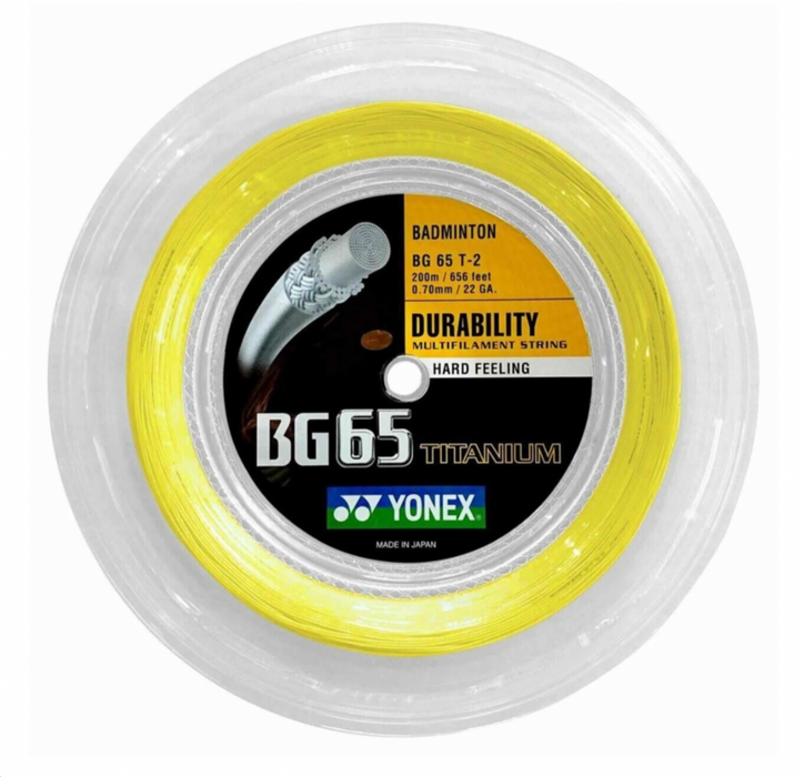 Yonex BG 65 Ti Badminton Reel on sale at Badminton Warehouse