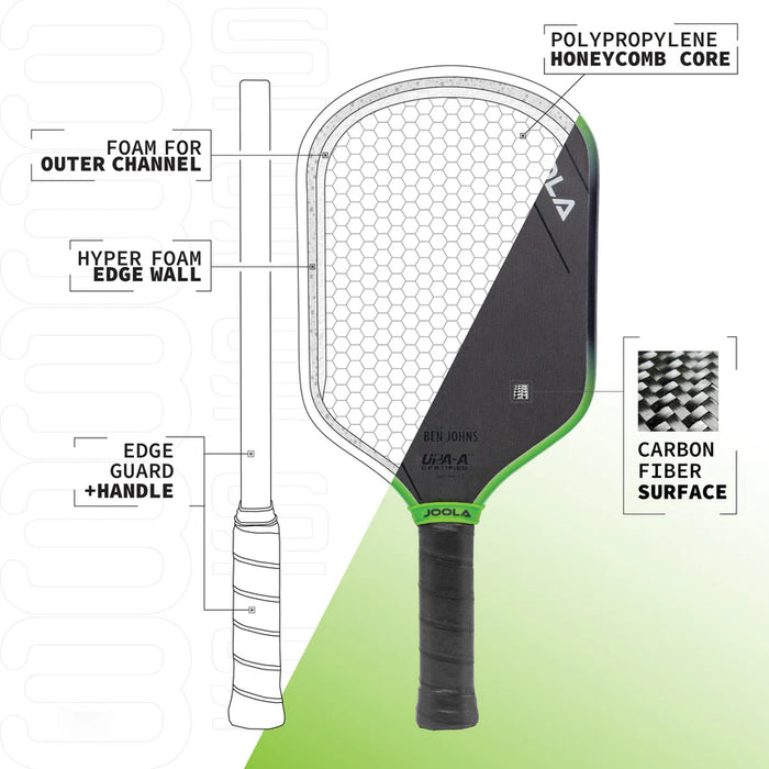 JOOLA Ben Johns Hyperion 3S 16mm Pickleball Paddle on sale at Badminton Warehouse