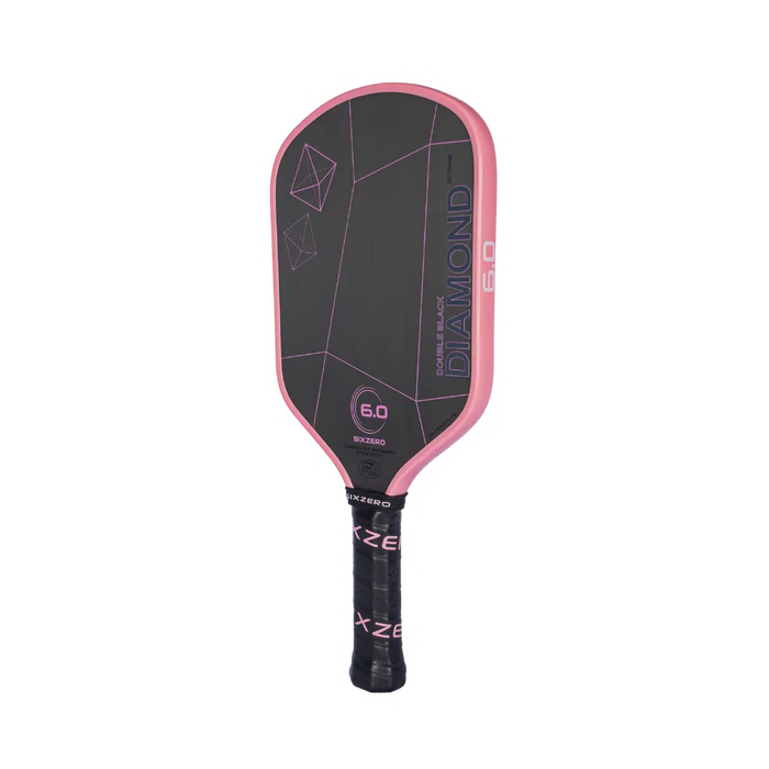 Six Zero Double Black Diamond Control Pickleball Paddle on sale at Badminton Warehouse