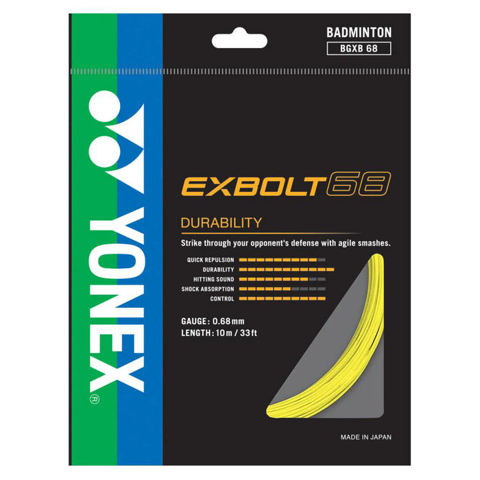 Yonex Exbolt 68 Badminton String (10MM) on sale at Badminton Warehouse