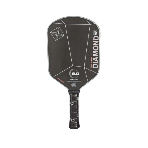 Six Zero Infinity Edgeless Black Diamond Power Pickleball Paddle on sale at Badminton Warehouse