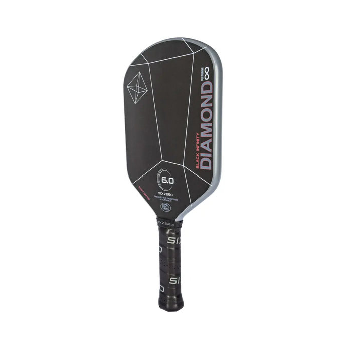 Six Zero Infinity Edgeless Black Diamond Power Pickleball Paddle on sale at Badminton Warehouse