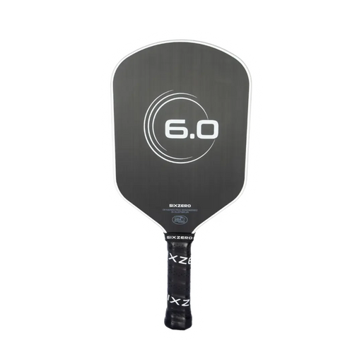 Six Zero Infinity Edgeless Double Black Diamond Control Pickleball Paddle on sale at Badminton Warehouse