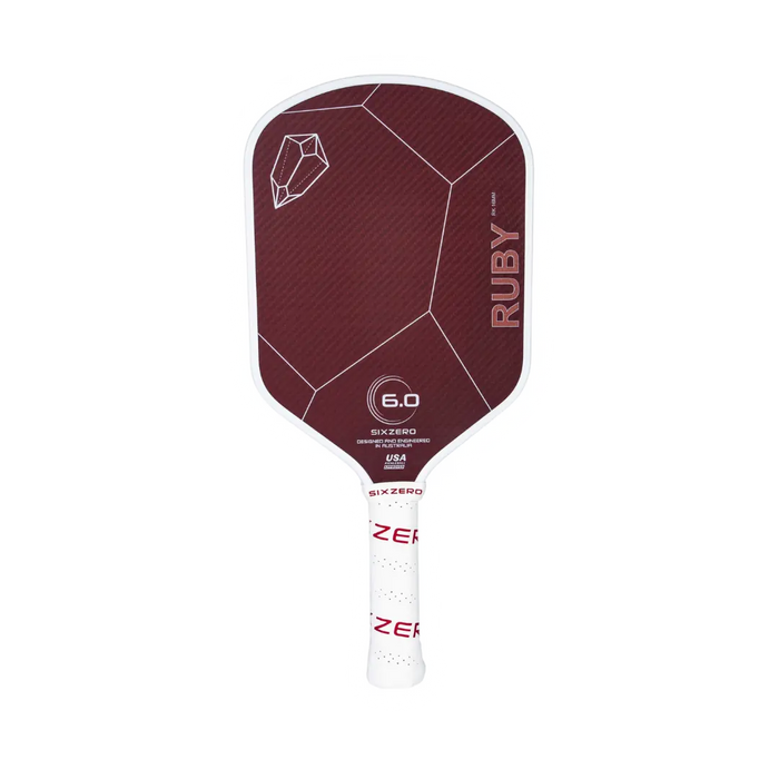 Six Zero Ruby Pickleball Paddle on sale at Badminton Warehouse