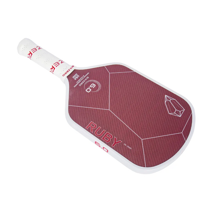 Six Zero Ruby Pickleball Paddle on sale at Badminton Warehouse