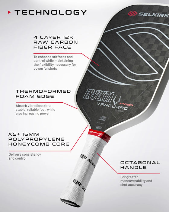 Selkirk Vanguard Pro Epic Pickleball Paddle on sale at Badminton Warehouse