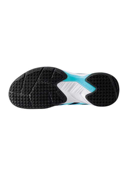 Yonex PC Cascade Accel (Wide) Black / Ice Blue Badminton Court Shoes - 2025 on sale at Badminton Warehouse