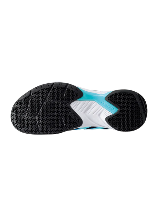 Yonex PC Cascade Accel (Wide) Black / Ice Blue Badminton Court Shoes - 2025 on sale at Badminton Warehouse