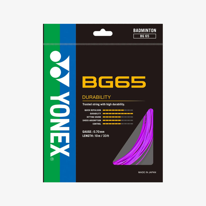 Yonex BG65 Badminton String on sale at Badminton Warehouse