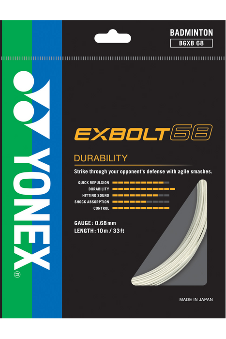 Yonex Exbolt 68 Badminton String (10MM) on sale at Badminton Warehouse