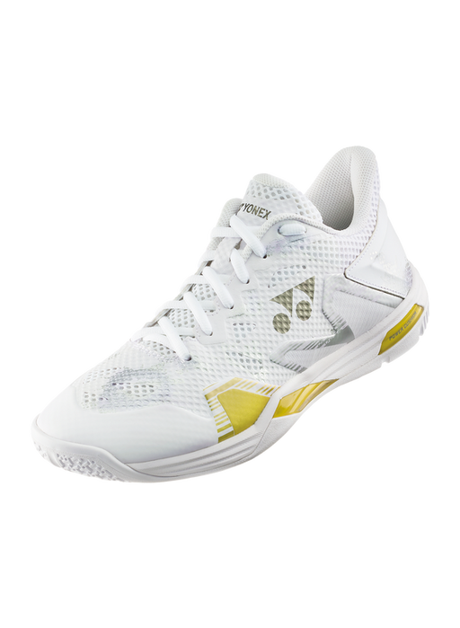 Yonex Power Cushion Eclipsion Z3 Men's Badminton Court Shoe (White/Gold) on sale at Badminton Warehouse